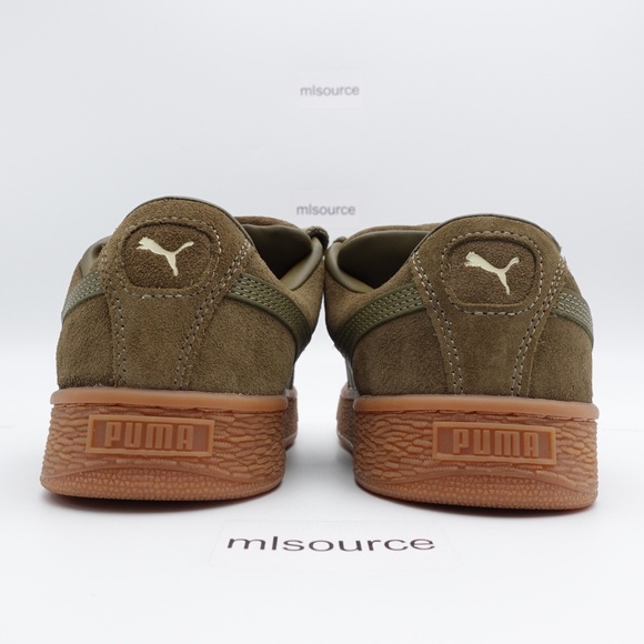 NEW Women's PUMA Suede XL Sneakers 397648-16 Wild Willow/Sugared Almond - Picture 4 of 13